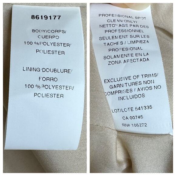 JS Collections Ashley Draped Column Gown Square Neck Special Event Champagne 4 - Picture 10 of 10